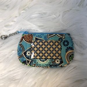 Vera Bradley "Bali Blue" coin purse and ID holder
